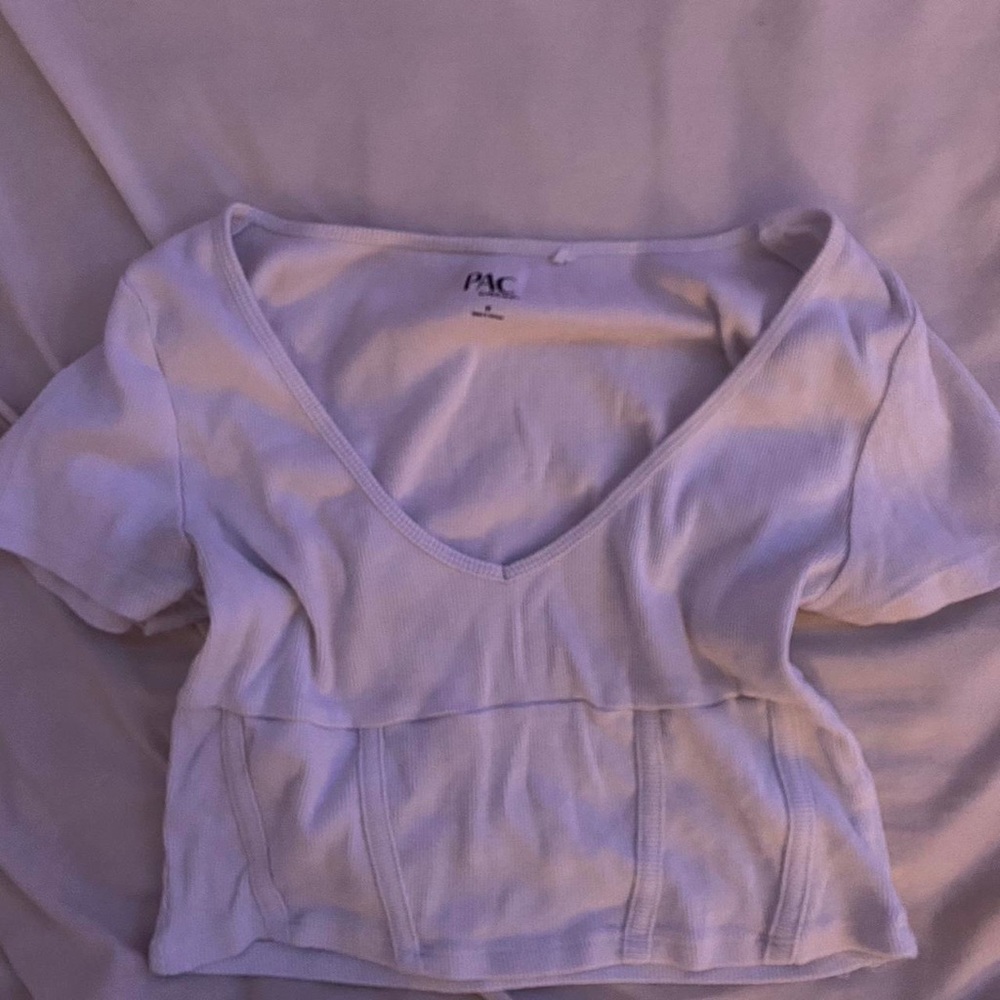 Pacsun white crop top